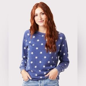 Alternative Appearl Lazy Day Mineral Wash French Terry Star Pullover Sweatshirt